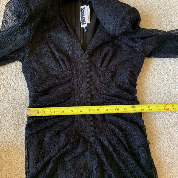 Rotate Birger Christensen Heather Long-Sleeve Lace Ruched Midi Dress - Picture 8 of 11